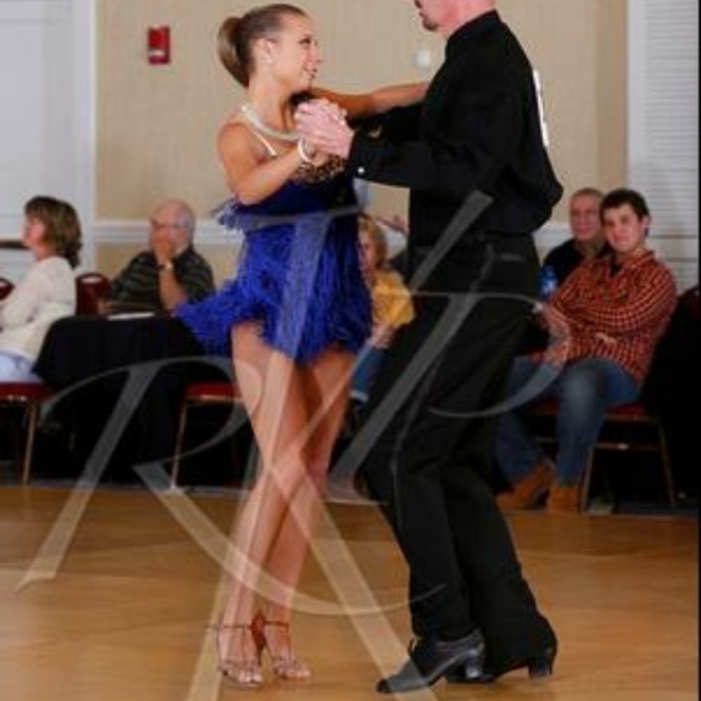 Blue Fridge Ballroom Latin Competition Dress